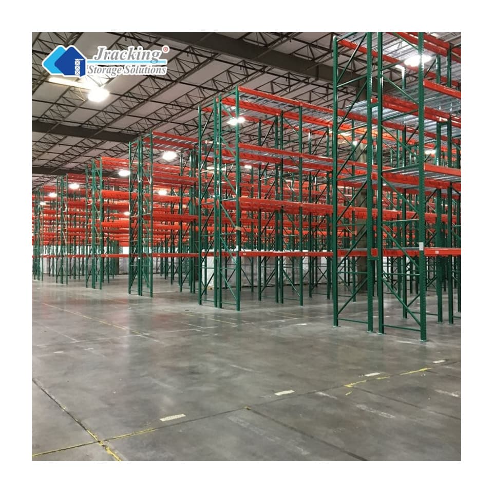 Jracking Steel Industrial Shelving Storage Racks US Standard Heavy Duty Teardrop Pallet Racking for Warehouse
