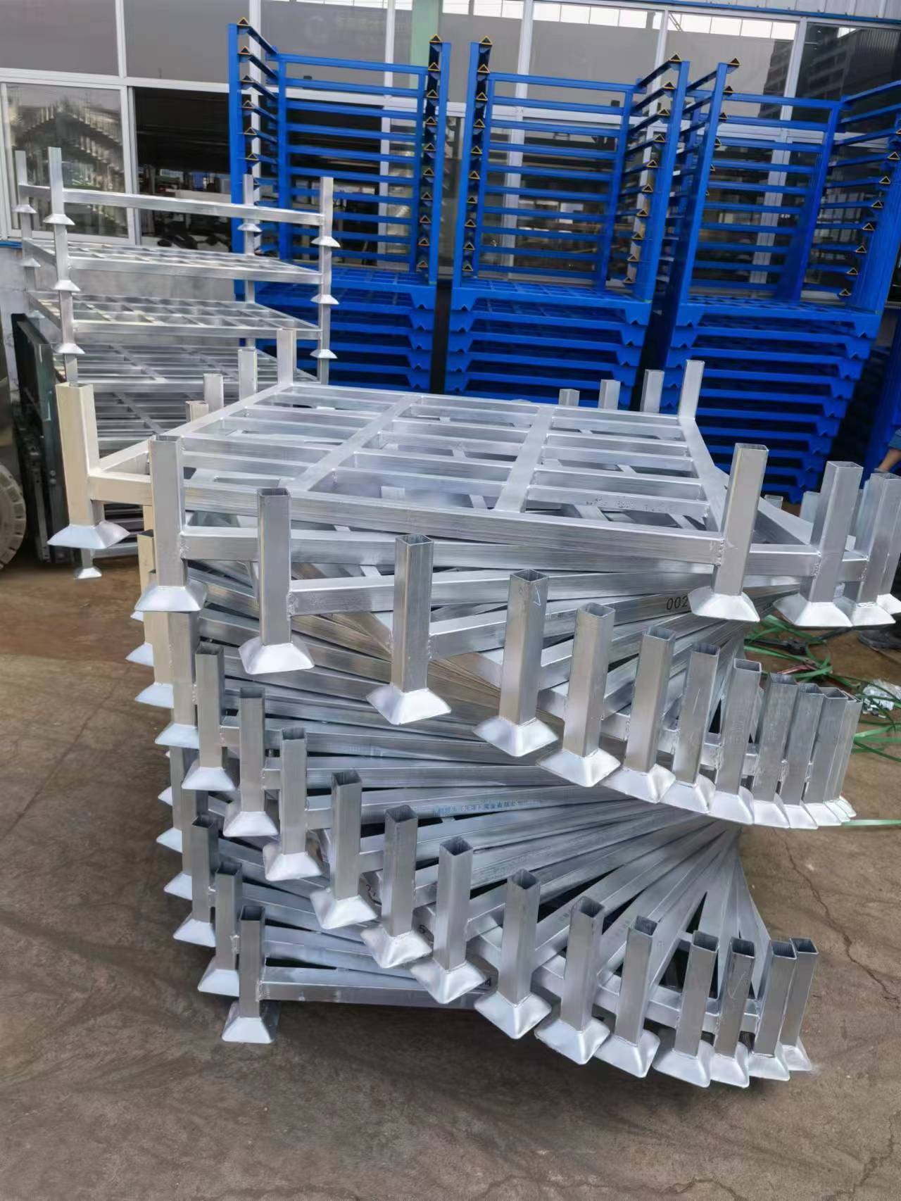 CE Certified Manurack Post Pallet - Hot-Dip Galvanized Stacking Rack For Euro Cold Storage &amp; Logistics Efficiency