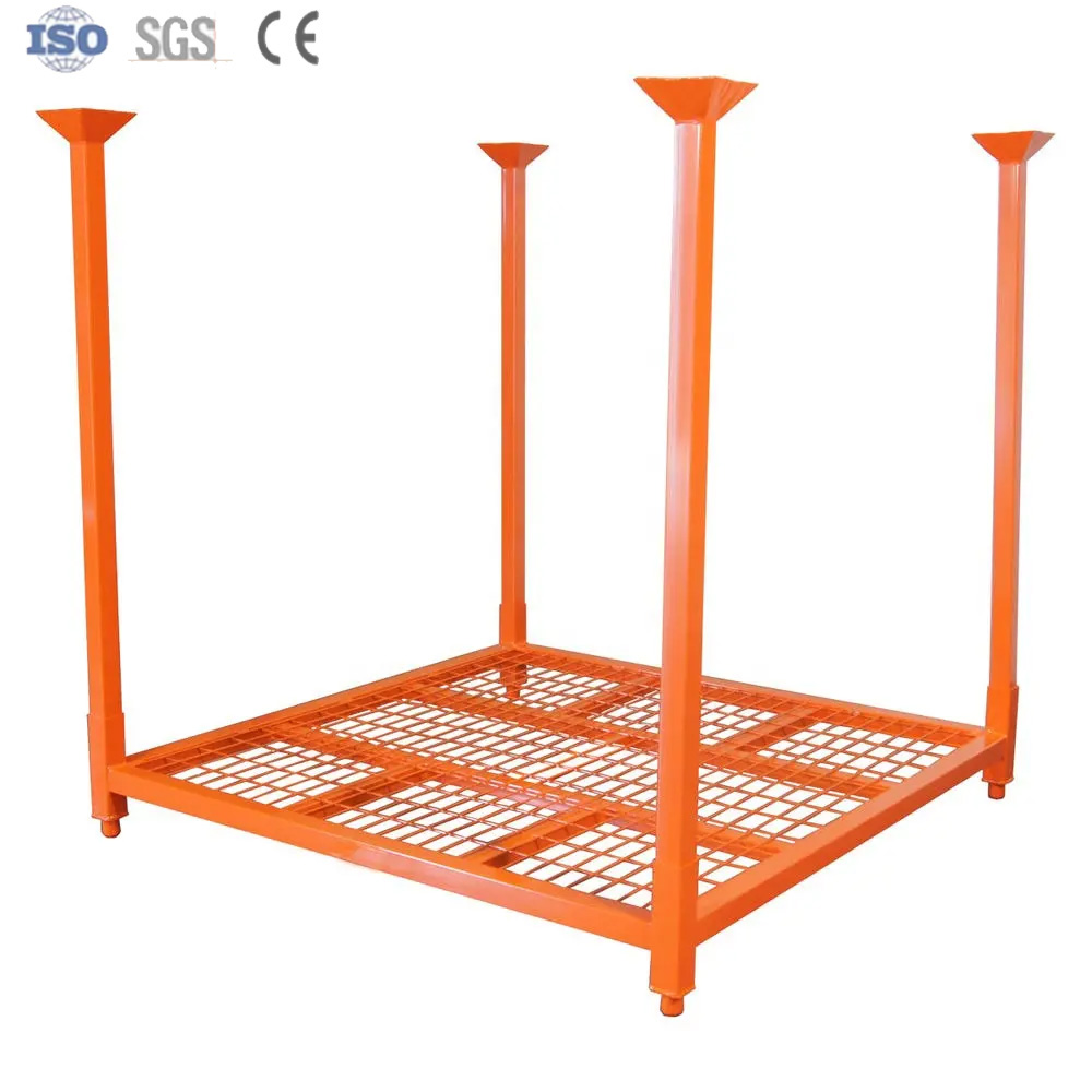 CE Certified Manurack Post Pallet - Hot-Dip Galvanized Stacking Rack For Euro Cold Storage &amp; Logistics Efficiency