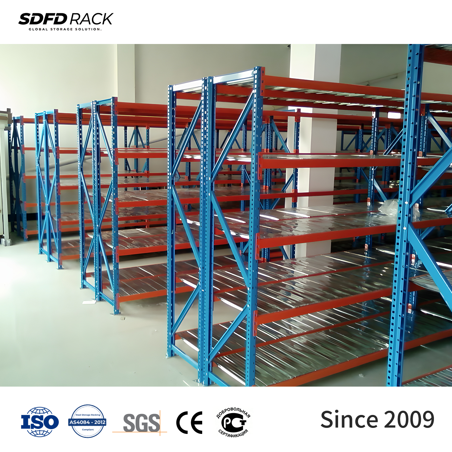 Low Price Durable 7-layer Anti Rust Heavy Duty Adjustable Metal Shelf And Racks Warehouse Storage Rack Shelf Longspan Shelf