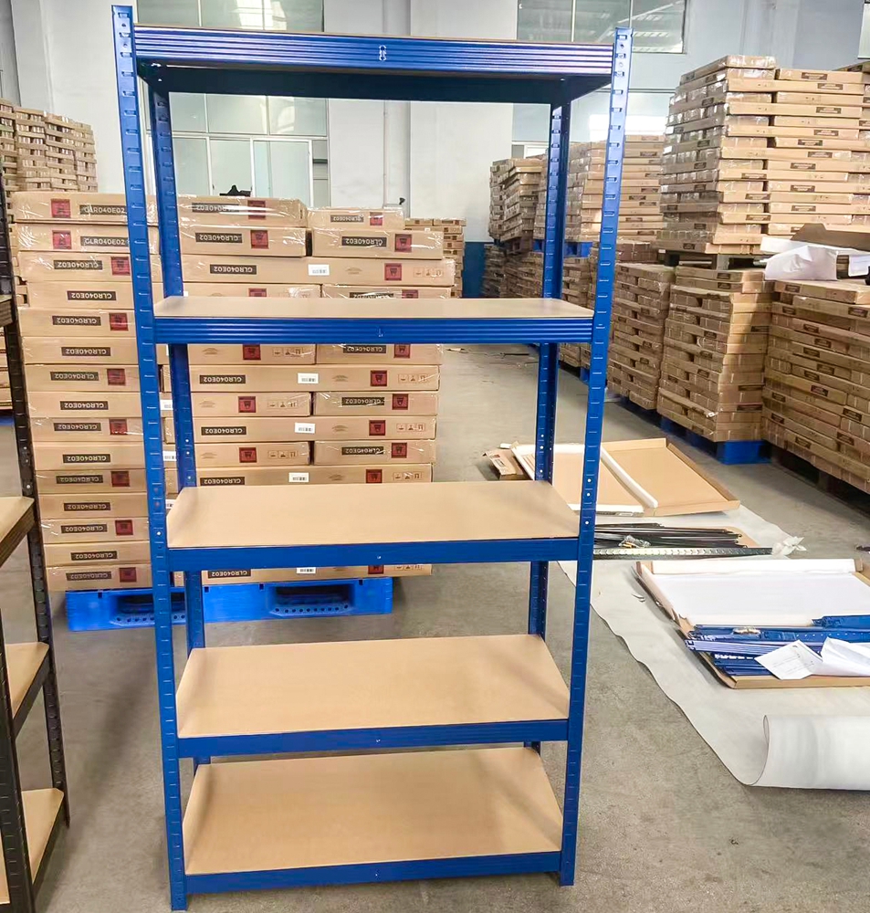 Organization OEM Carbon Steel Adjustable Anti-Rust 5 Tier 48" 120" Height Wide Span Garage Storage Shelving Muscle Utility