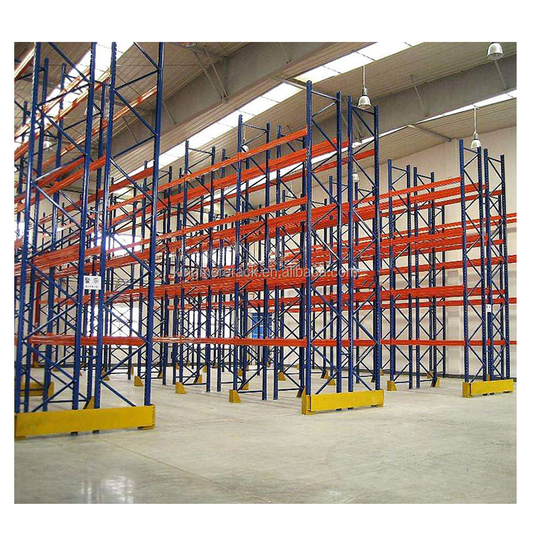 industrial galvanized steel rack heavy duty pallet racking system VNA/double deep high density warehouse storage racks