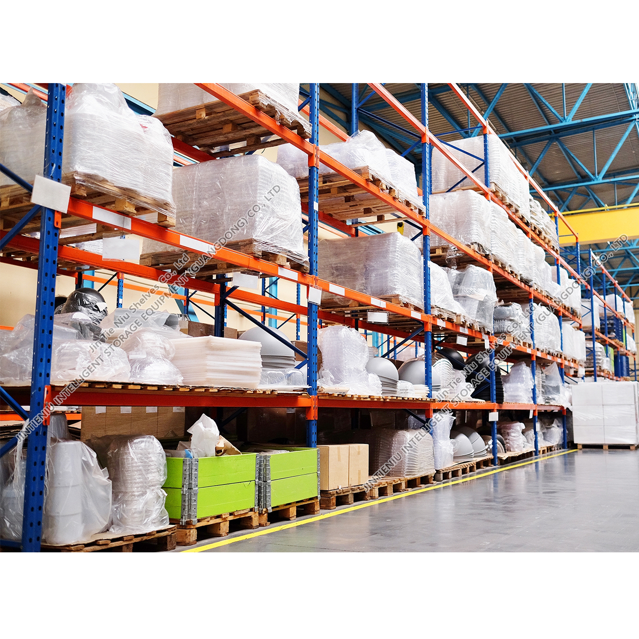 Heavy Duty Selective Pallet Racking Steel Warehouse Shelving Rack Adjustable Beam Level 3000KG Per Layers for Cartons Bins Spare