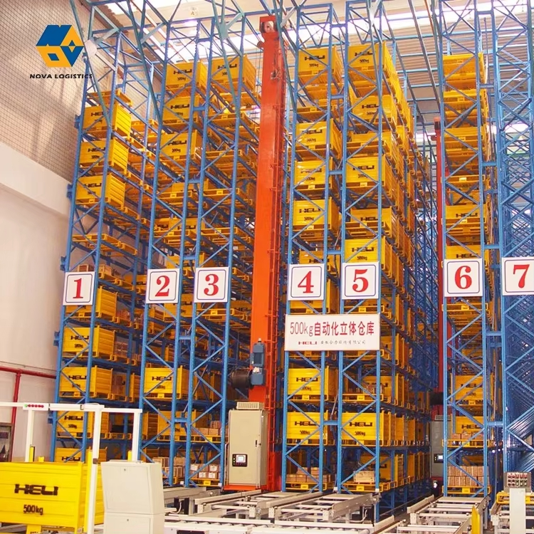 Logistics Smart Warehouse Storage Steel Rack ASRS Automated Storage and Retrieval Racking System for Industry