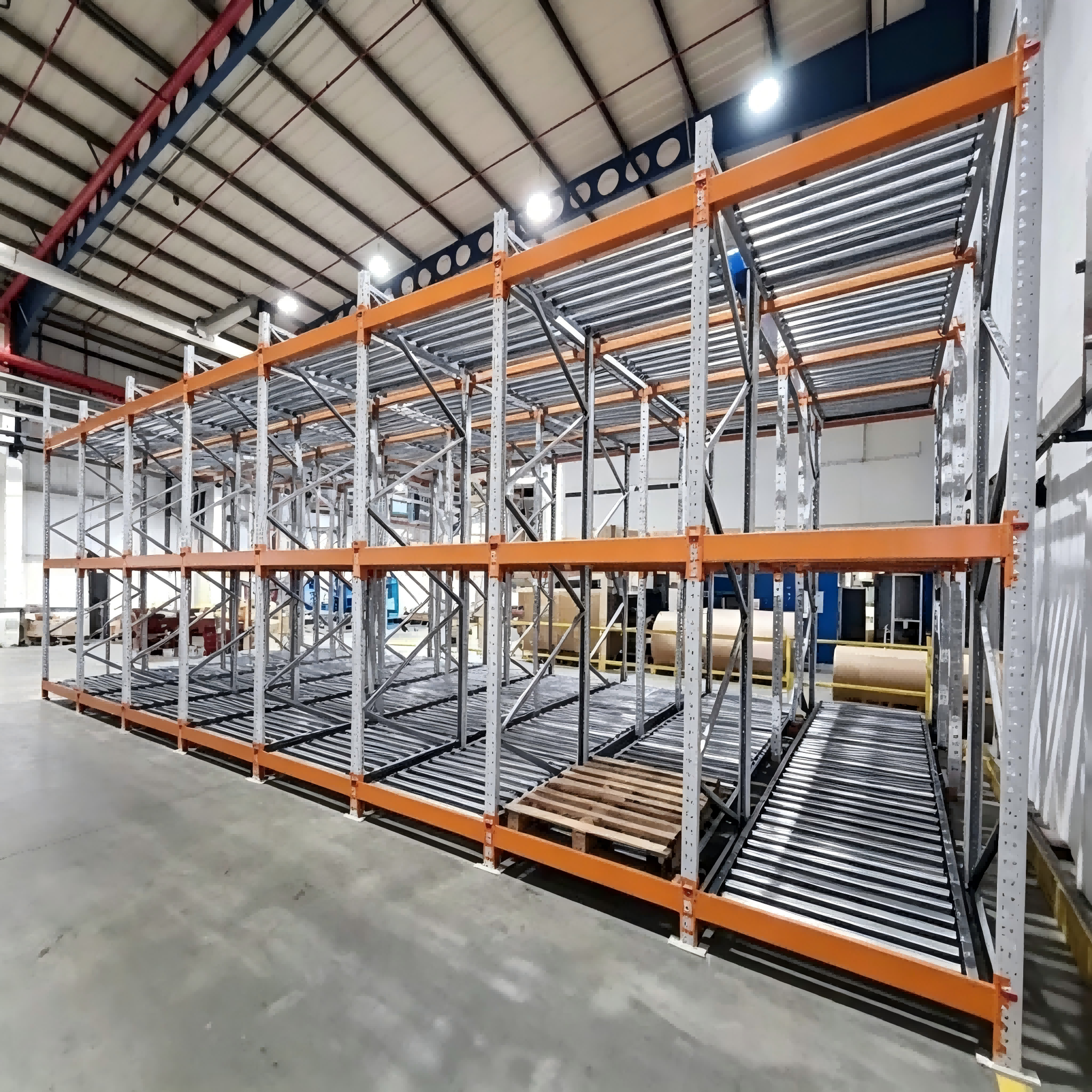 OEM ODM Custom Color Pallet Flow Gravity Racking With Free Professional Warehouse Layout Drawing for Global Importers