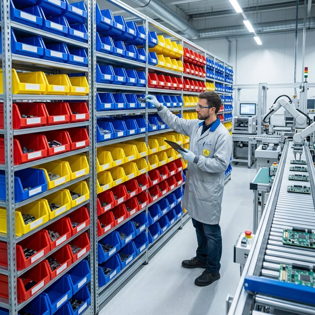 INORDER Semi-Open Stacking Warehouse Bin Spare Parts Picking Storage Organizer For Hardware Sorting Shelving Wholesale