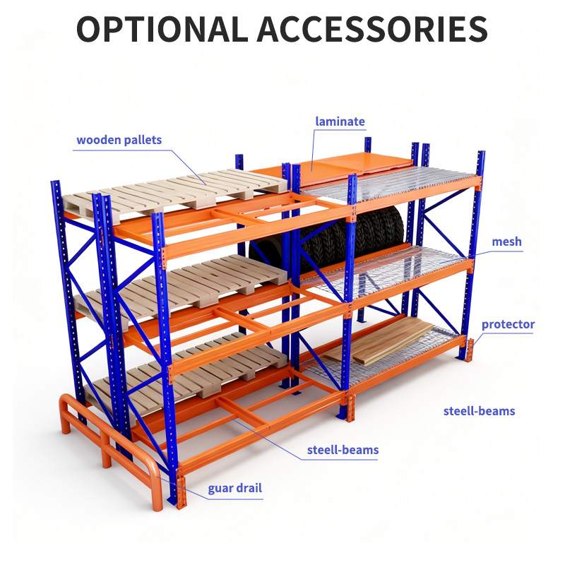 Pallet Rack Heavy Duty Clip Type Forklift Compatible Mezzanine Boltless Snap Shelving Industrial Warehouse Rack Cold Rolled
