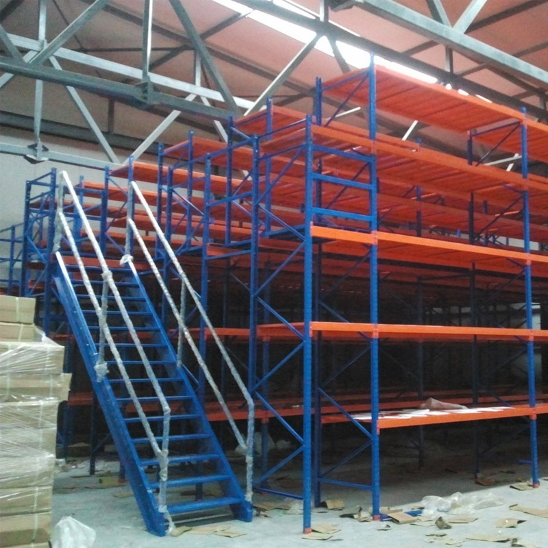 Industrial Mezzanine Racking for Warehouse Distribution Center Factory Logistics Storage Mezzanine Platform Shelving