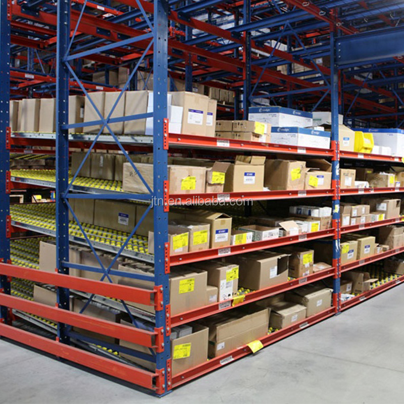 Carton Flow Rack Sliding Roller Shelf System Slide Warehouse Rack