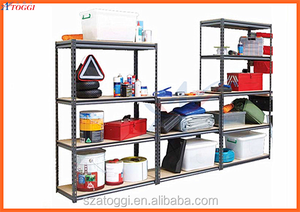 Factory Manufacture Folding Steel Slotted Angle Rack Shelf 5 Layers Multi-Level Corrosion Protection