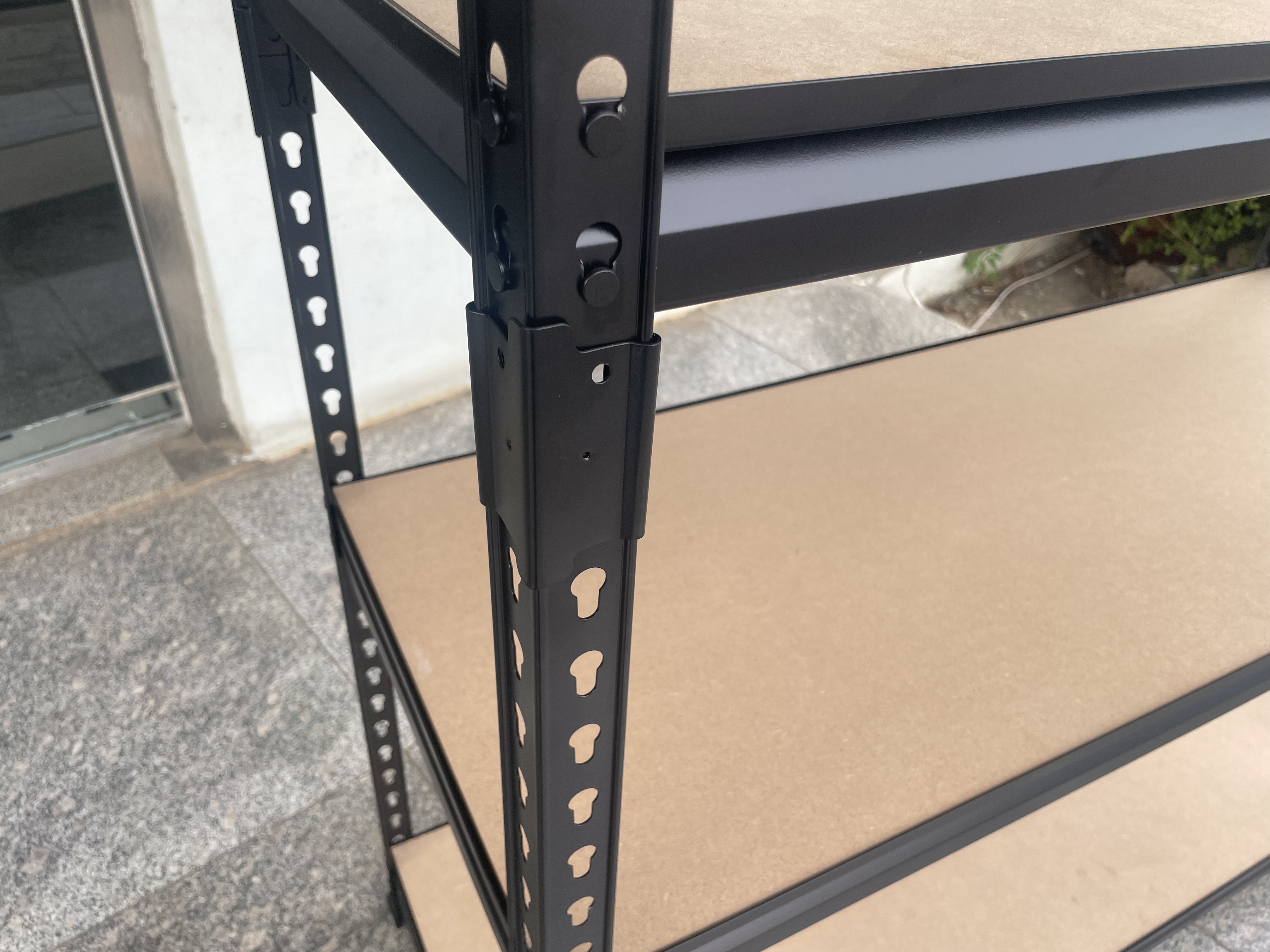 Adjustable Industrial Metal Steel Stacking Racks for Garage Boltless Storage Racks Metal Angle Storage Rack for Warehouse