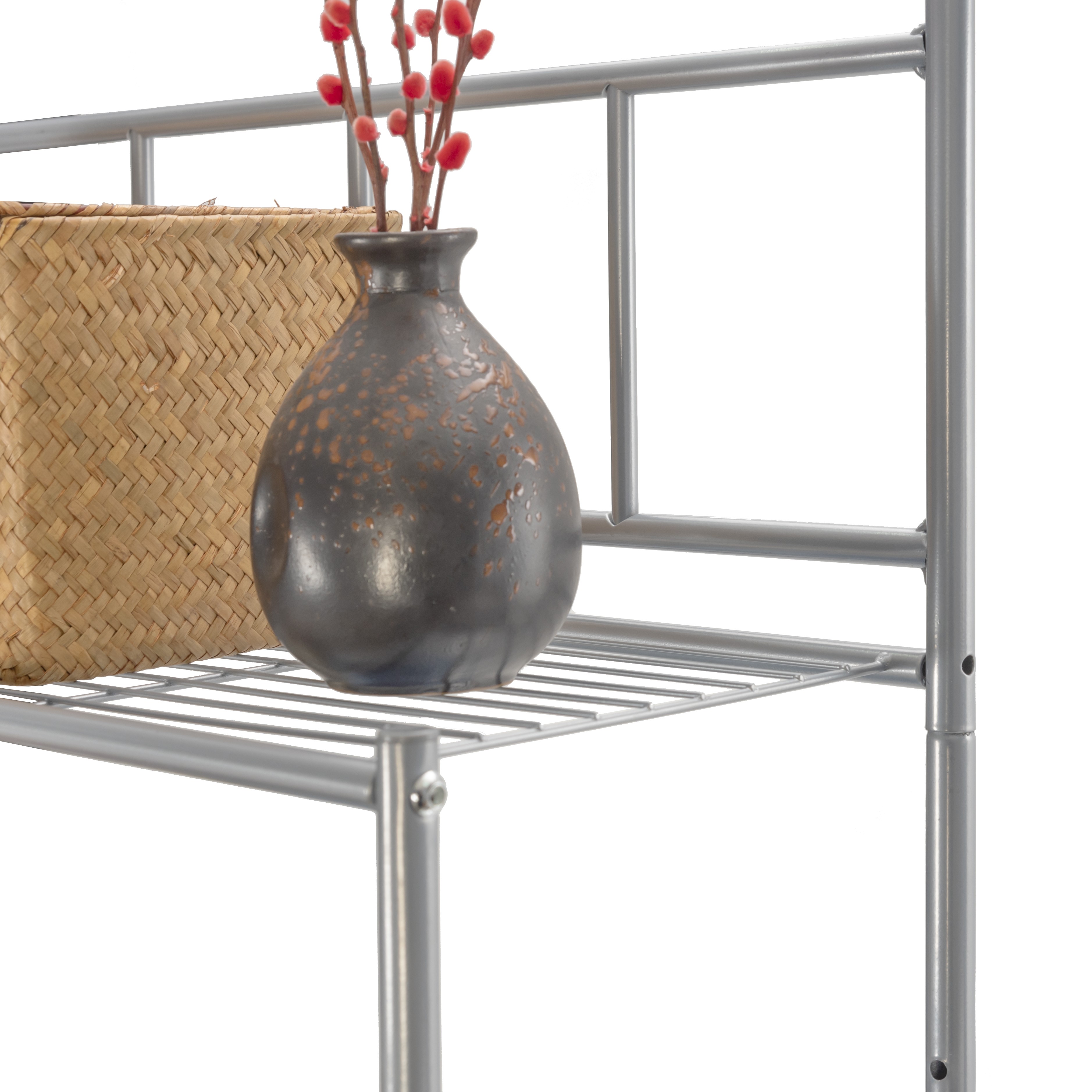 Hot Sale Wholesale 3 Shelves Space-Saving Bathroom Shelving Unit Over Toilet Shelf Storage Rack Metal Shelf Toilet Rack