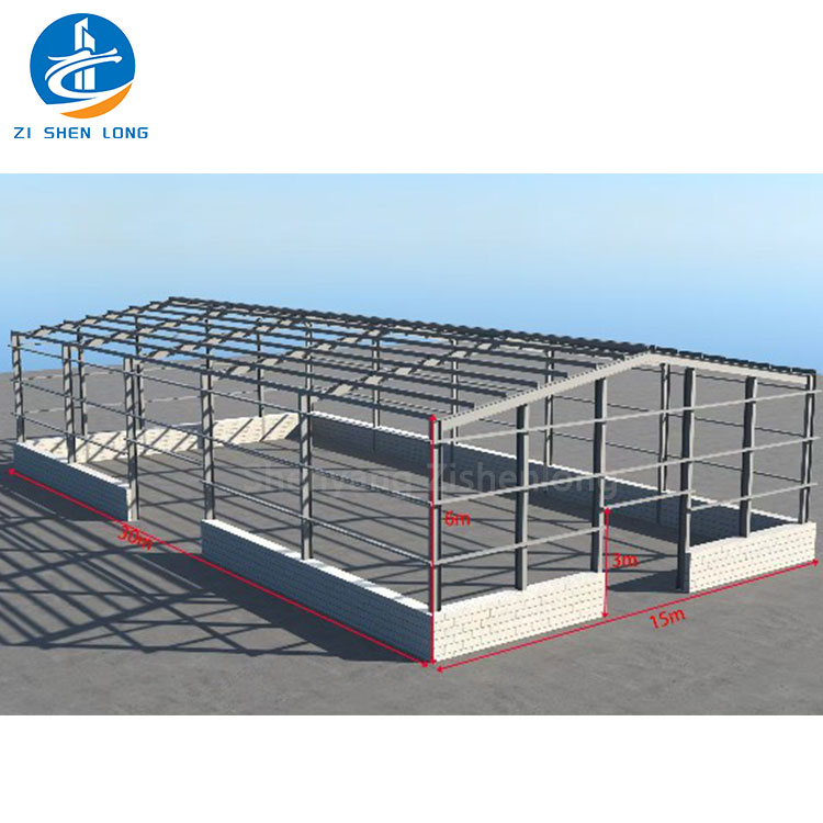 Metal Frame Structure Prefabricated Warehouse/ Workshop/ Hangar/ Steel Structure Building