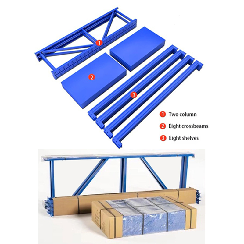 Storage Unit Multi-Layer Metal Customizable Colour Industrial Rack Corrosion Protection Pantry Factory