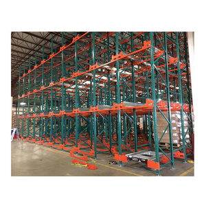 Heavy Duty Automatic Radio Shuttle Rack High Efficiency Automated Pallet Storage Racking System FILO/FIFO