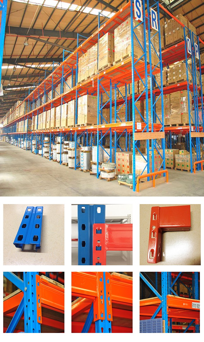 Heavy Duty Rack System for 3 Ton Warehouse Storage Adjustable Pallet Racking Shelf Unit Manufacturer Steel Rack