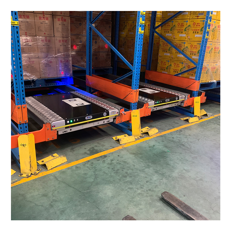 FIFO Automatic Warehouse Pallet Racking System Storage Shelf Stacking Racks Shelves Radio Shuttle Racking For Cold Storage Room