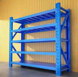 500kg Adjustable Boltless Steel 4-Tier Medium-Duty Shelving