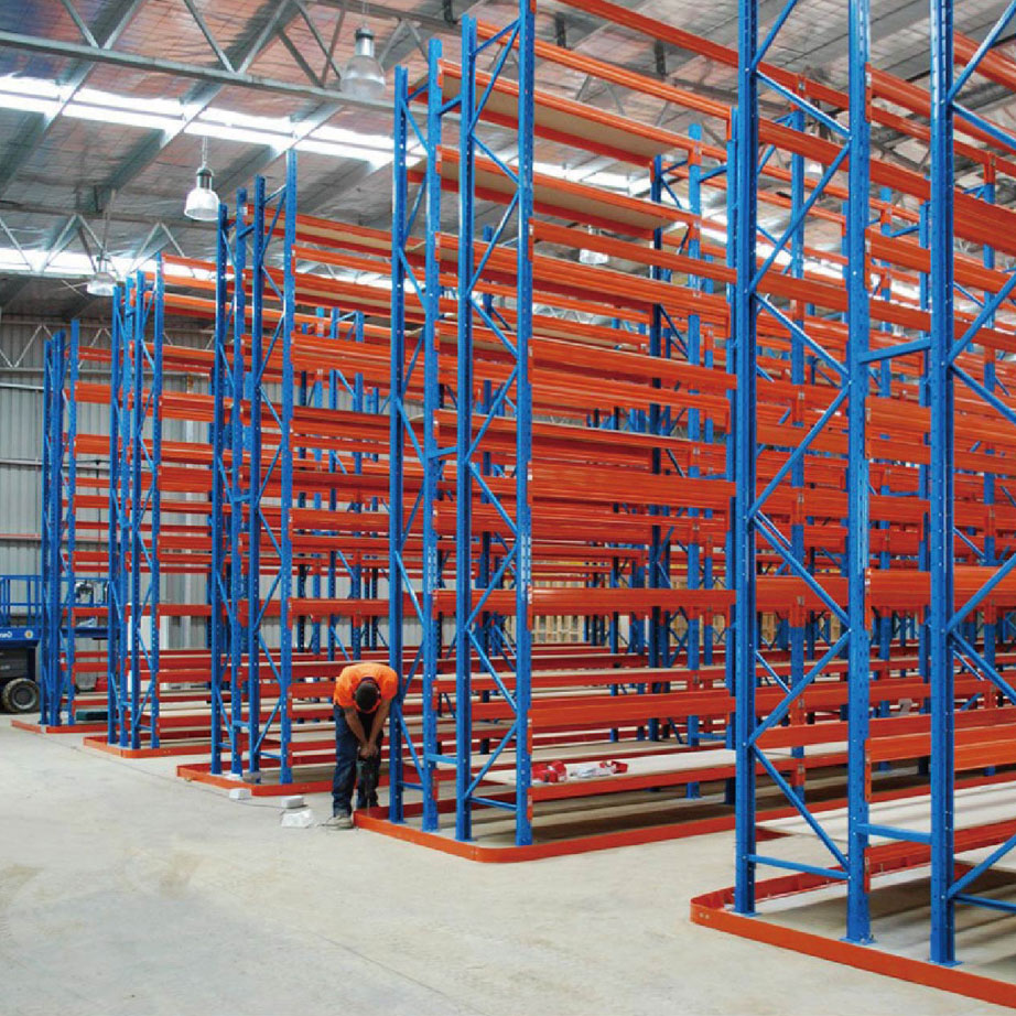 Heavy Load Cold Rolled Steel Powder Coated Narrow Aisle Racking Adjustable Structure for Warehouse Optimization