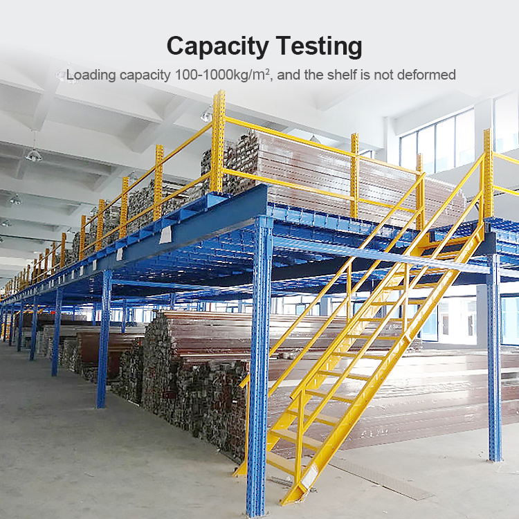 Manufacturer's Steel-Structured Corrosion Protected Powder Coated High Load Bearing Mezzanine Storage System Rack Racks