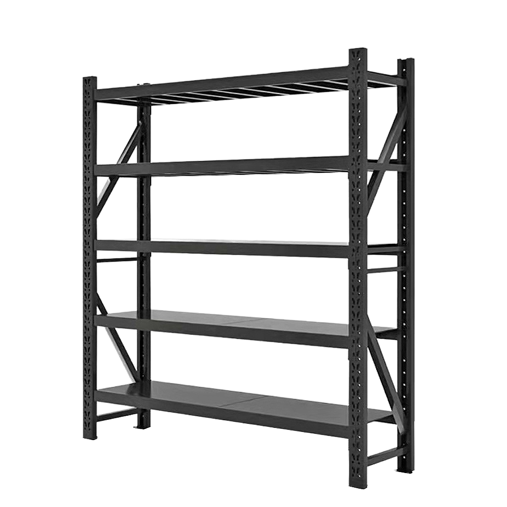 High Duty Steel 5 Adjustable Shelving Unit Slotted Angle Rack Anti-Rust Corrosion Protected Home Storage Garage Workshop