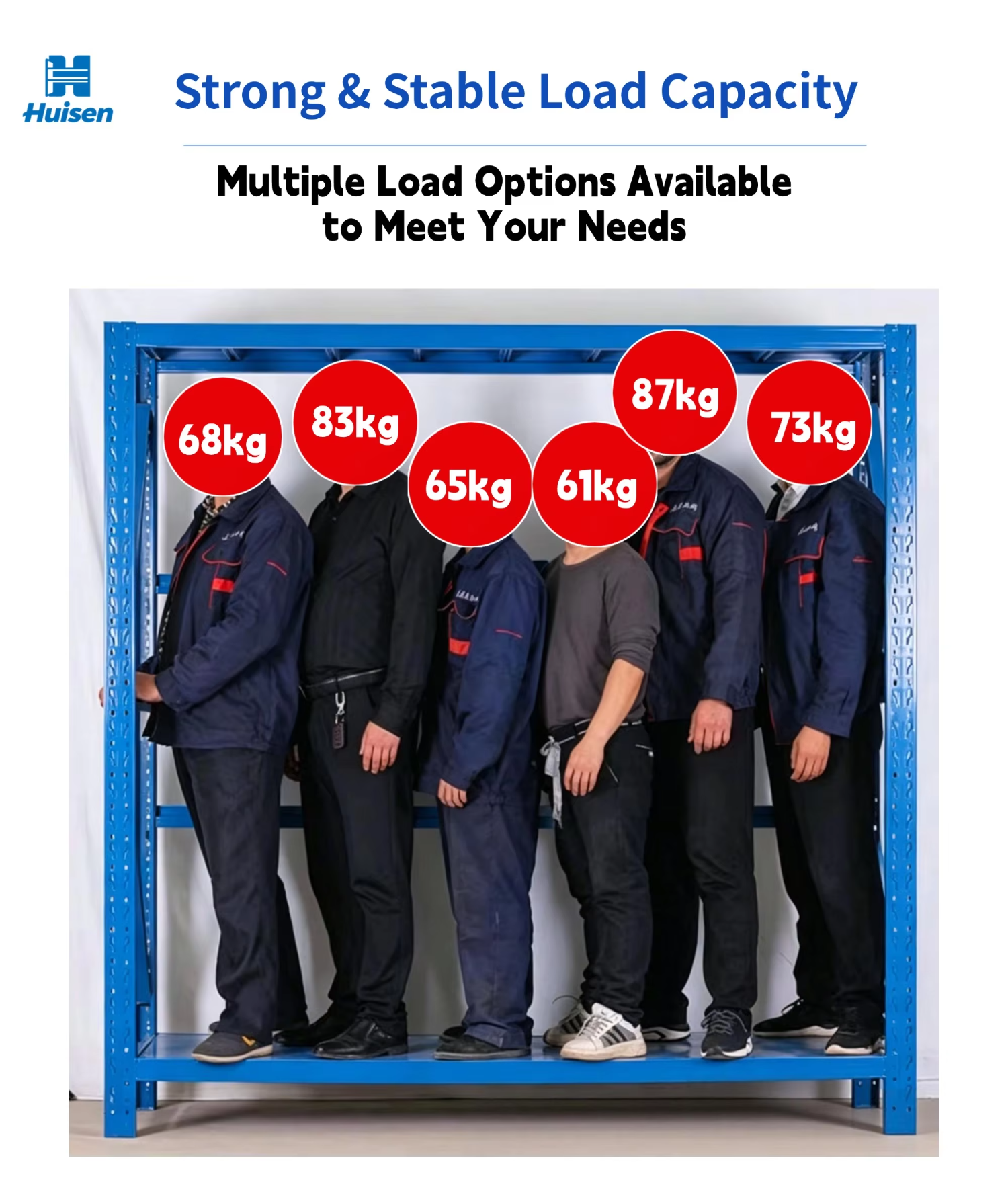 Durable Compact Powder Coated Steel Light-Duty Warehouse Rack with Adjustable Shelf Height for Small Parts Storage