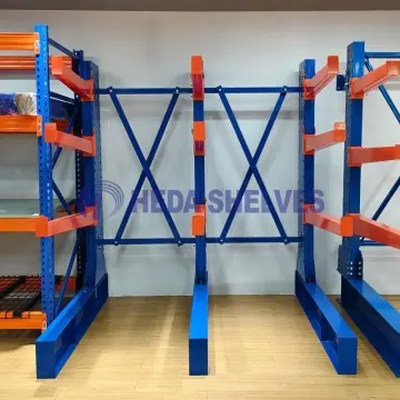 Heavy duty cantilever racking for steel and timber