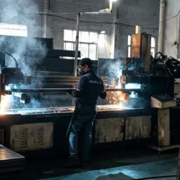 Beam connector welding