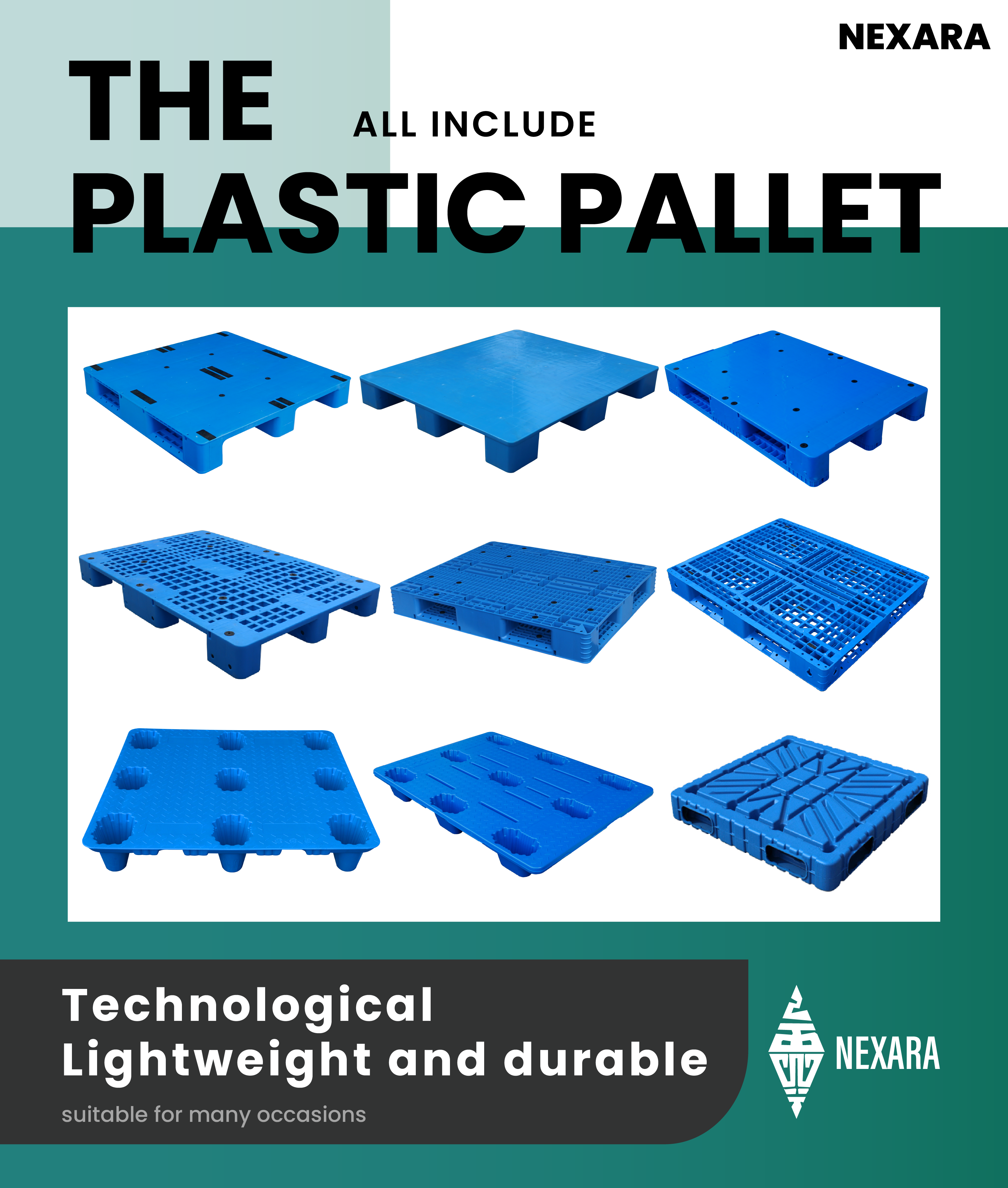 Plastic pallet product view 2