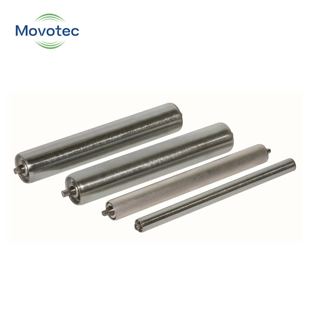Movotec MT1300 Steel Rim Medium Heavy Duty Gravity Free Roller With Durable Design And 1 Year Warranty For Conveyor Systems