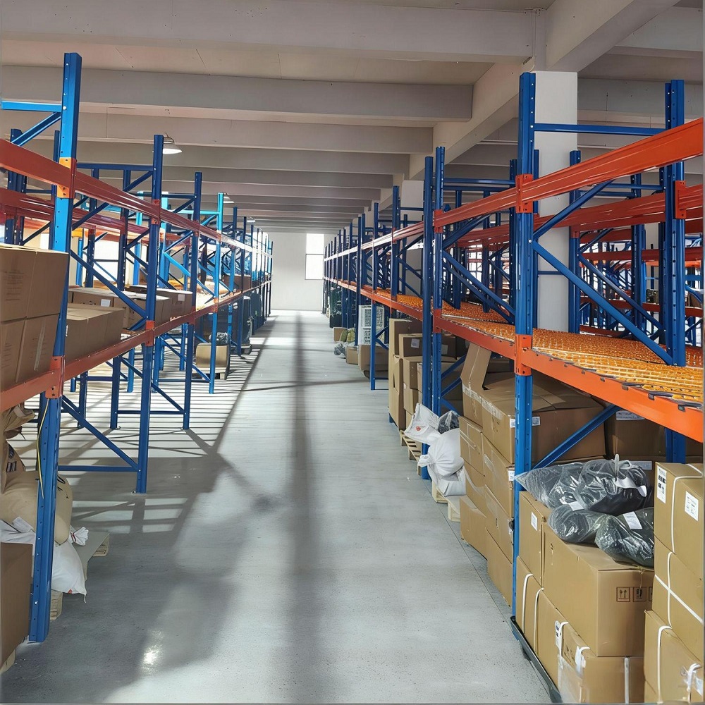Space Saving Pallet Flow Rack Dynamic Gravity Fed Storage Racking System