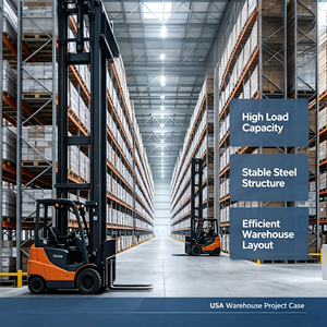North America Storage Rack Customized Teardrop Pallet Rack Heavy Duty Storage System