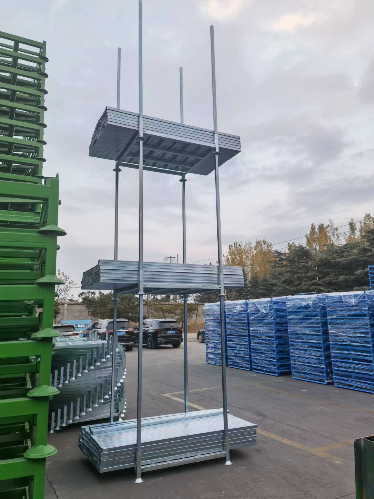 CE Certified Manurack Post Pallet - Hot-Dip Galvanized Stacking Rack For Euro Cold Storage &amp; Logistics Efficiency