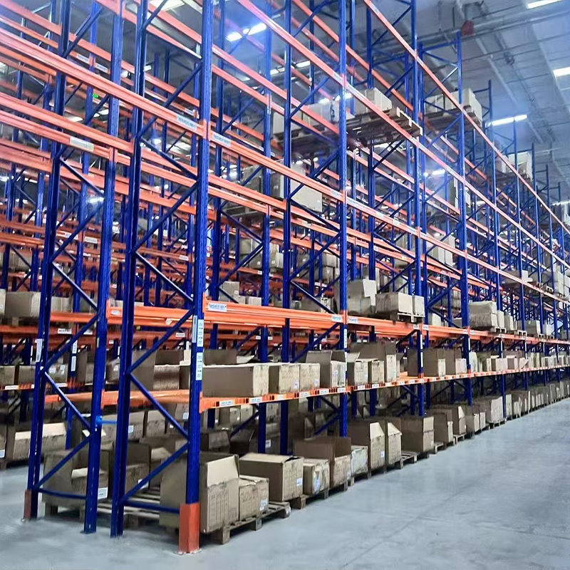 Factory Supply Heavy-Duty Drive-Through Industrial Warehouse Racking High-Density Pallet Storage Shelf in Steel