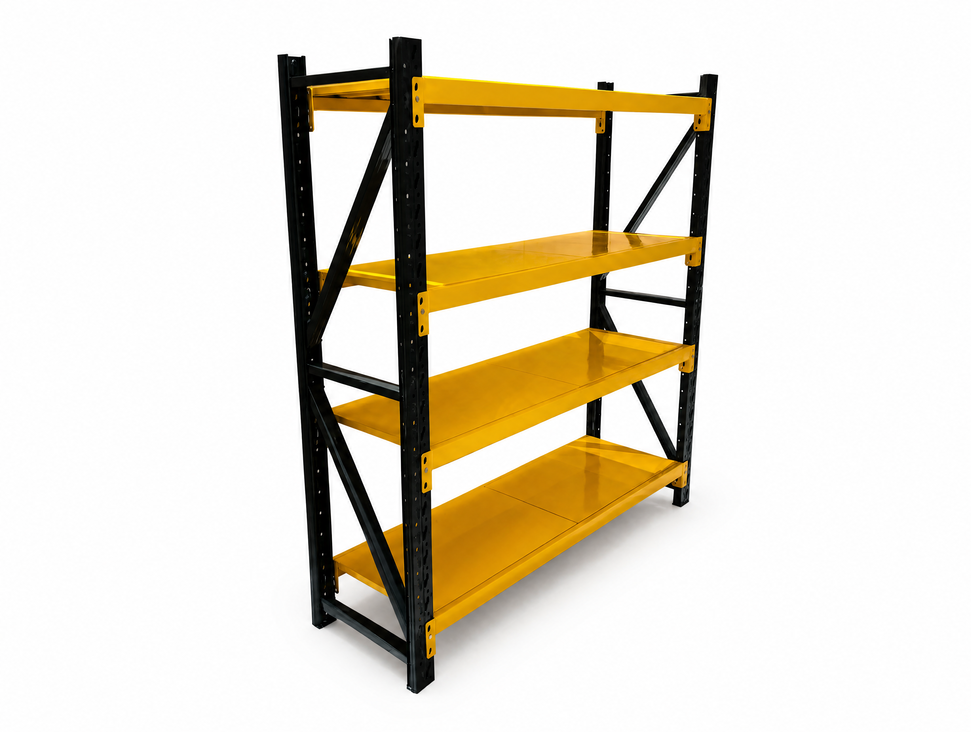 200KGS Per Layer Steel Butterfly Hole Storage Rack Detachable Open Shelving Powder Coated Warehouse Picking System