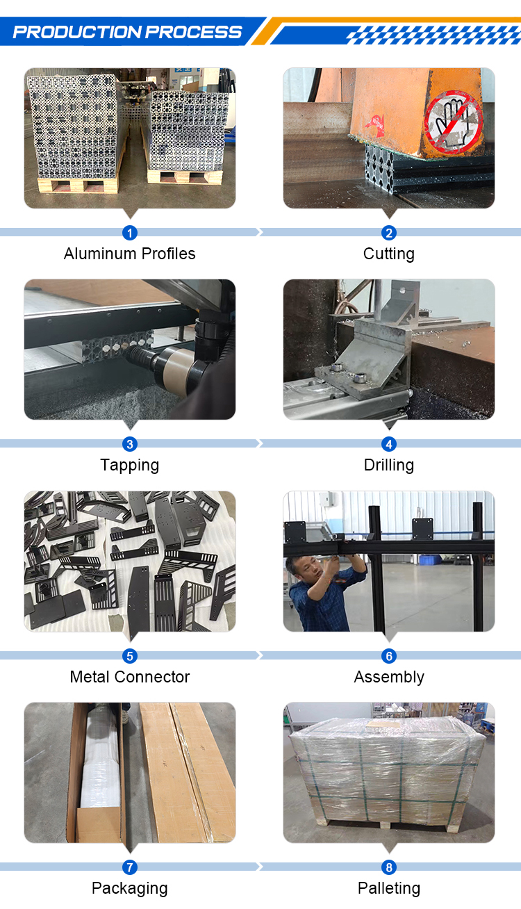 All-in-One Industrial Aluminum Profiles Framing Display Stand Flow Rack Aquarium Stand Equipment Protective Guard Enclosure
