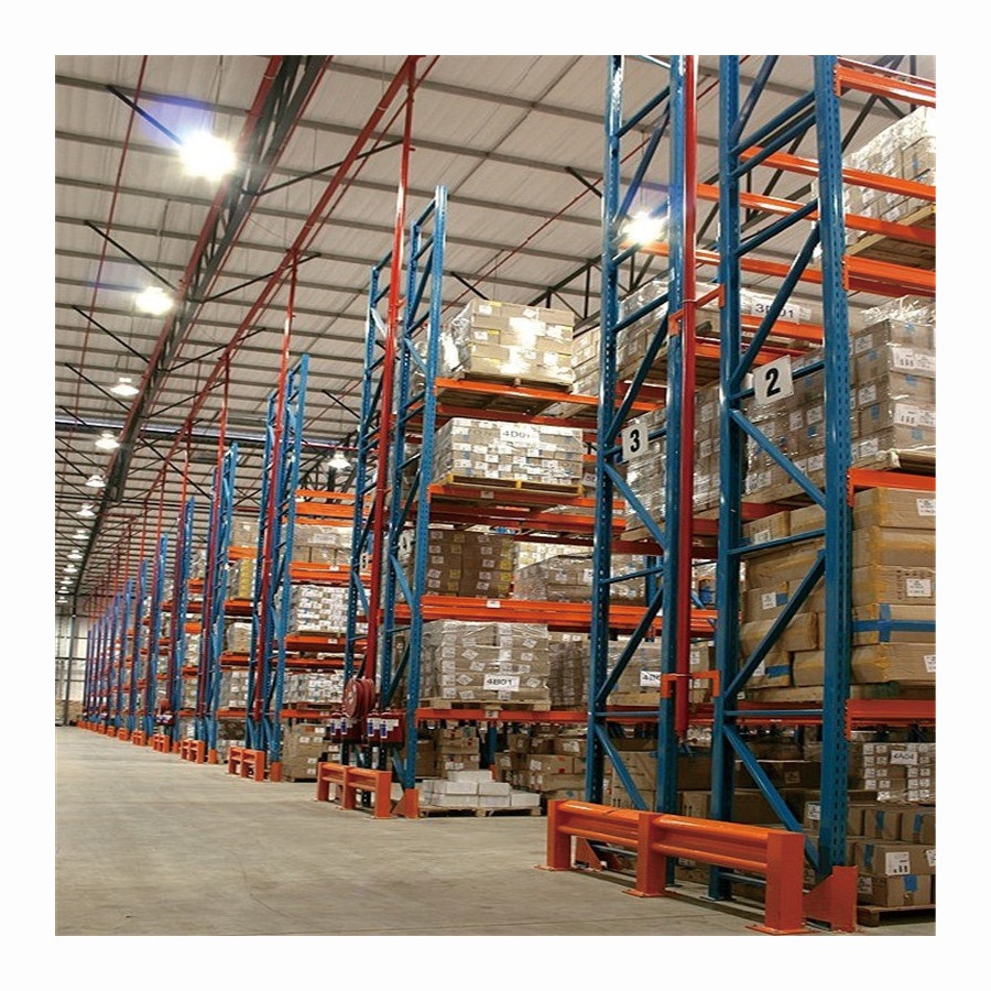Steel Warehouse Metal Van Rack System Heavy Duty Stacking Pallet Shelves Single Deep Industrial Estanteria Metalica Shelving