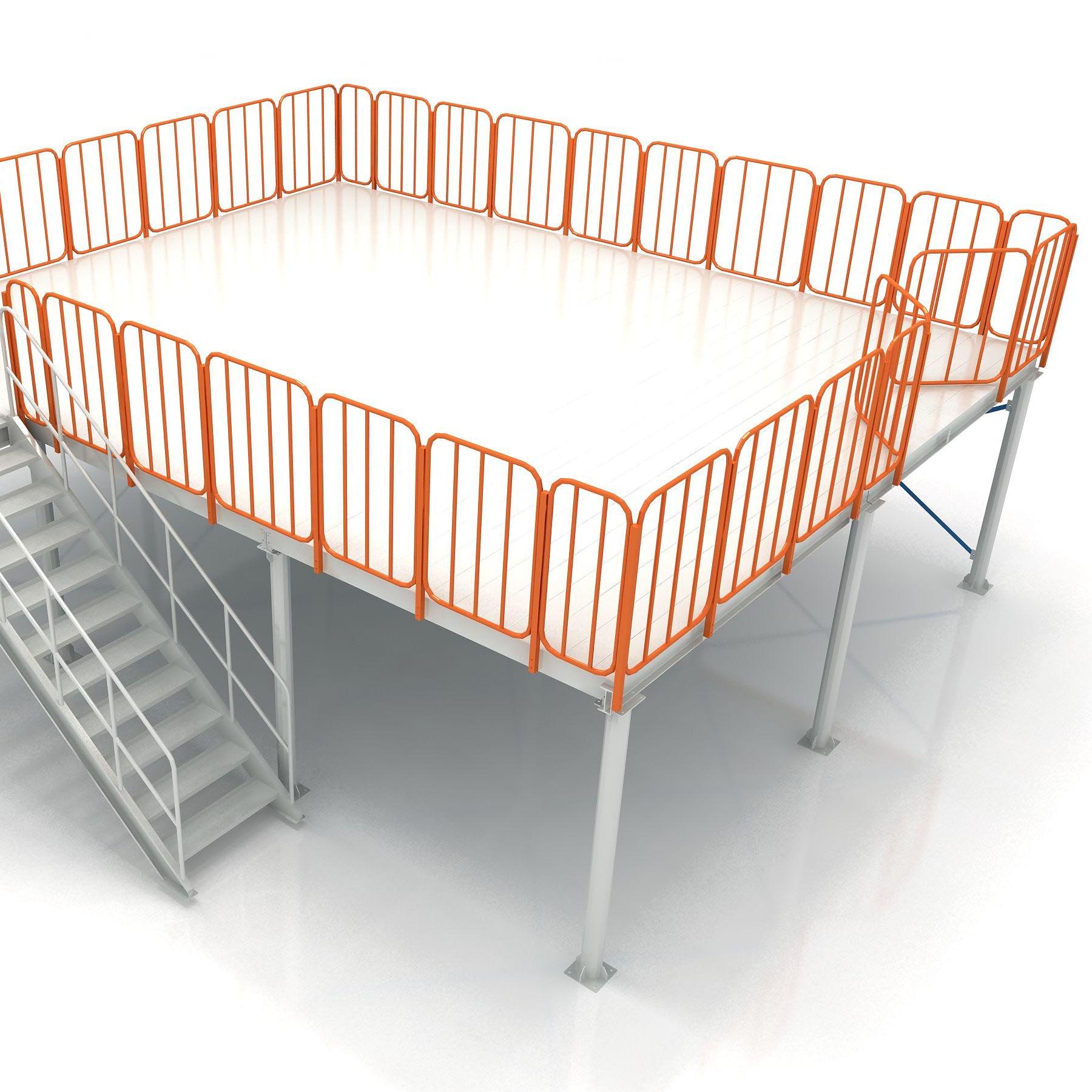 Peterack CE Certified Platform Floor Mezzanine Floor With Stair Steel Industrial Warehouse Floor Platform Pallet Racking