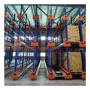 FIFO Automatic Warehouse Pallet Racking System Storage Shelf Stacking Racks Shelves Radio Shuttle Racking For Cold Storage Room