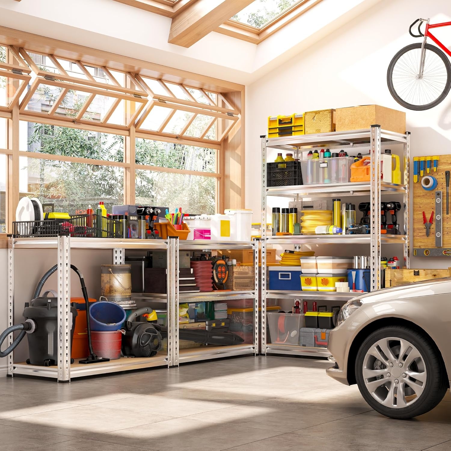 5 Layers Mobile Adjustable Hotsales Shelves Storage Racks Stacking Racks Shelves for Basements Garages and Warehouses
