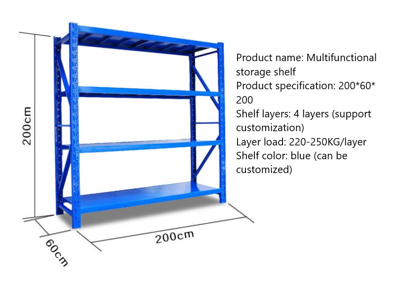 LIANGZO 5-Layer Steel Corrosion Protection Chrome Plated Storage Shelf for Warehouse Household Use Light/Medium Duty Display