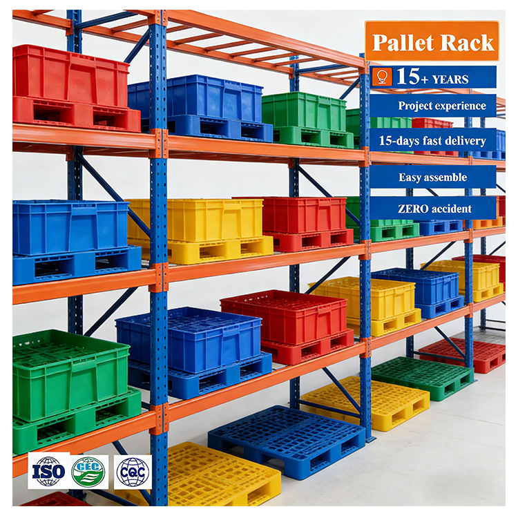 Wholesale Heavy-Duty Rack Warehouse Racks Beam Rack Heavy Duty Pallet 5 Layers 3000KG Triple Support Storage Solution