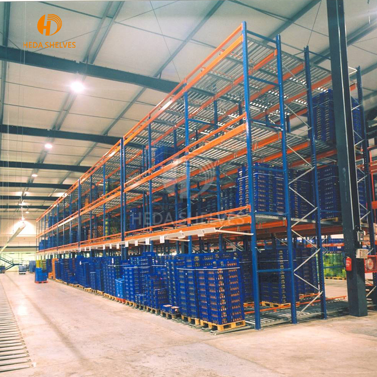 FIFO Order Picking Warehouse Shelf Gravity Carton Flow Rack For Warehouse Storage Or Production Lines