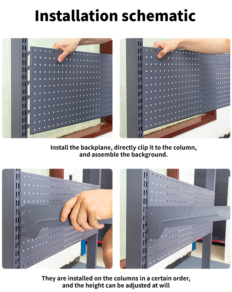 Display Rack Shelving Detail