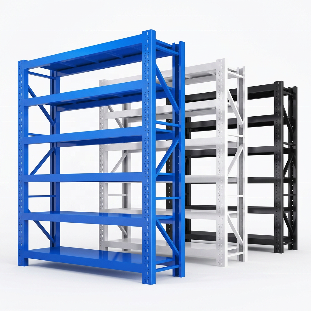 Medium Duty 6 Layer Steel Wire Shelving Display Rack Load Bearing Industrial Warehouse Storage Shelves