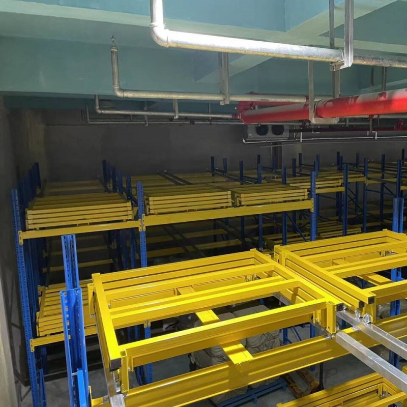 New Material Handling Pallet Racking Adjustable Metal Shelf and Racks Push Back Rack for Warehouse Equipment Push Back Racking