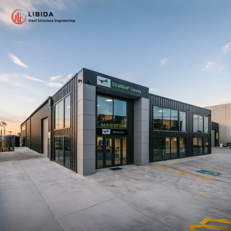 Prefabricated Steel Structure Warehouse Building 1000m2 Ready Made Industrial Storage Hall For Food Factory Logistics