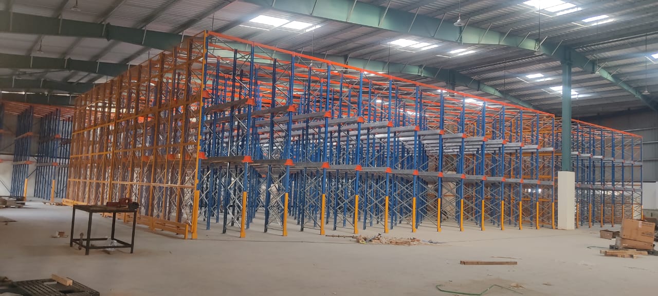 Heavy Duty Drive Rack Warehouse Storage System High Density Pallet Racking Solution Structural Steel 1200kg LIFO Storage