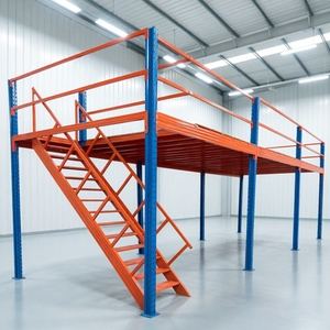 Competitive Price Heavy Duty Steel Mezzanine Floor Rack System Warehouse Loft Platform Storage Shelf with Pallet Racking