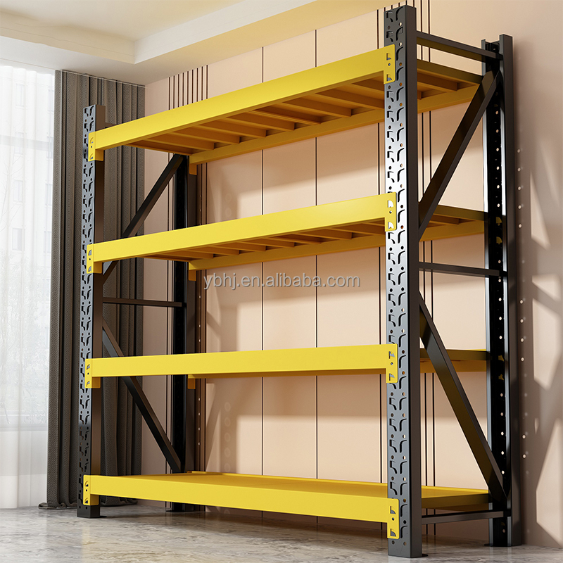 Yunbang Medium Duty Industrial Warehouse Adjustable Metal Stacking Racks Shelves for Clothes Small Parts